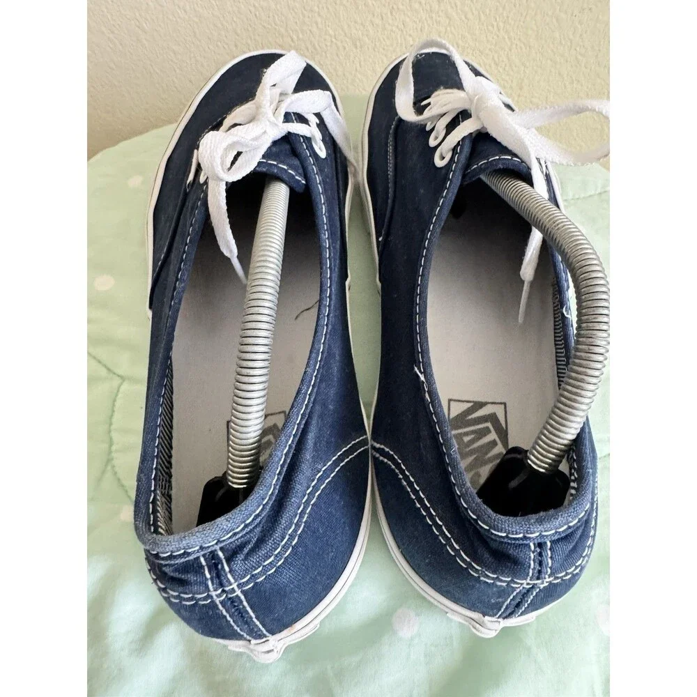 VANS Classic Men's Blue/White Canvas Lace-Up Sneakers size 13